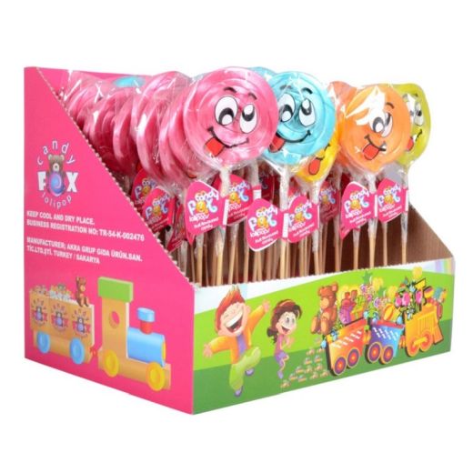 Jellyman Candy Fox Lollipop (Happy Face) (4x30GRX48 PCS)