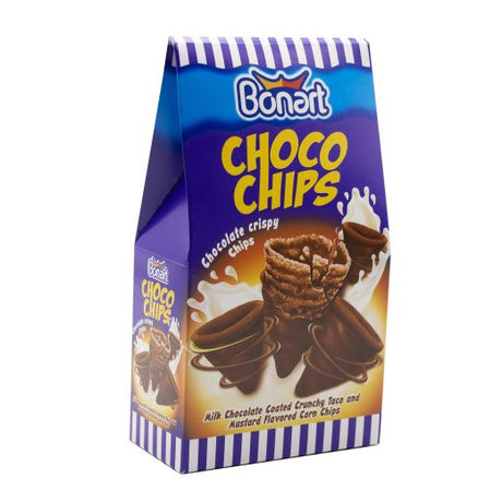 Jellyman Bonart Choco Chips Milk Choc. Coated Corn Chips (12x100GR)