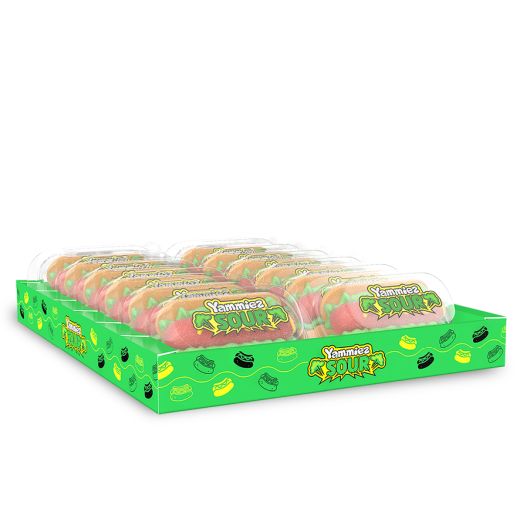 Jm Relkon Yammiez Sour Hot Dog Mallow (50GRX12PCS) x 9