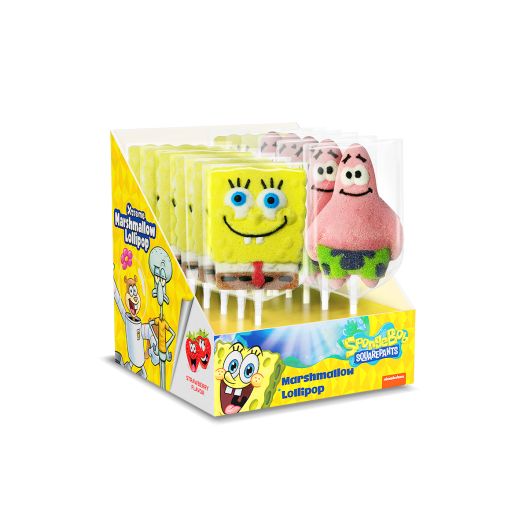 Jm Relkon Spongebob Marshmallow Lollipop (45GR X 12PCS) x 6