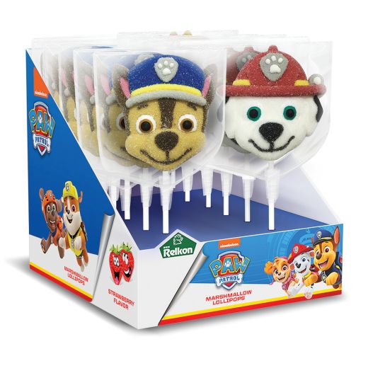 Jm Relkon Paw Patrol Marshmallow Lollipop (45GR X 12PCS) x 6