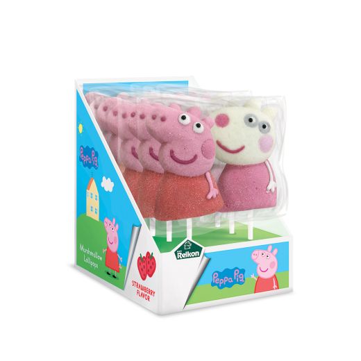 Jm Relkon Peppa Pig Marshmallow Lollipop (4G5R X 12PCS) x 6