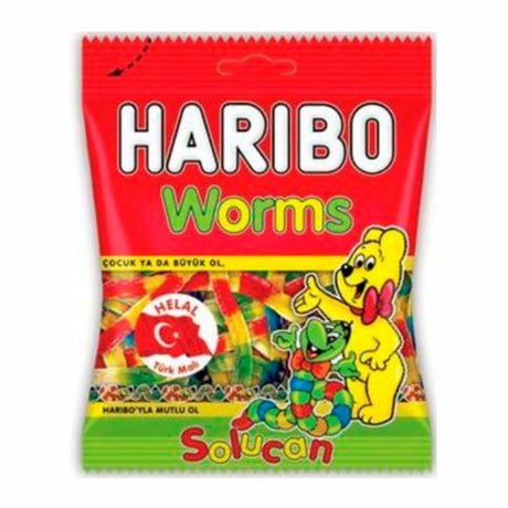 Jellyman Haribo Worms-Solucan (Brown) (24x80GR)