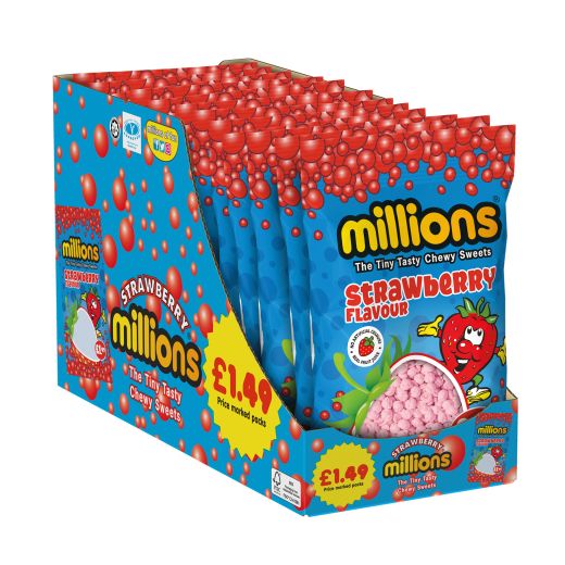 Jellyman Millions Bags Strawberry (12x110GRx12 PCS)