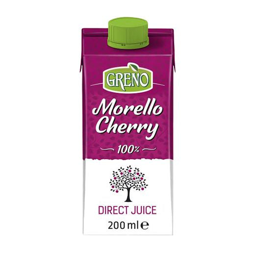 Greno Morello Cherry 100% Nfc Juice Tetra Pak (200ML) x 24