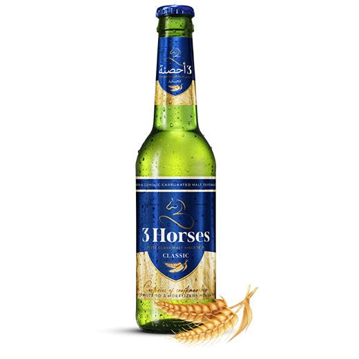 3 Horses Malt Classic (Non-Alc) (6X300ML) x 4