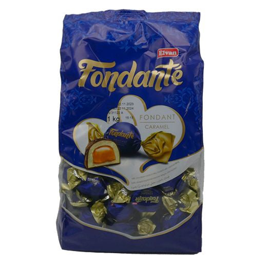 Elvan Fondante Sutlu Fondan Bag (1000GR) x 8