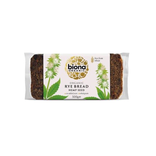 Biona Rye & Hempseed Bread Organic (7x500GR)