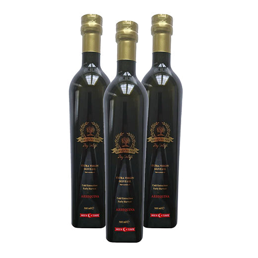 Birsen Hanim Arbequina Extra Virgin Olive Oil (500MLx3)