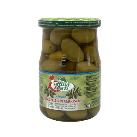 Attina Bella Di Cerignola Olives In Brine (12x580ML)