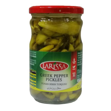 Larissa Pickles Greek Peppers / Yunan Biber (12x660CC)