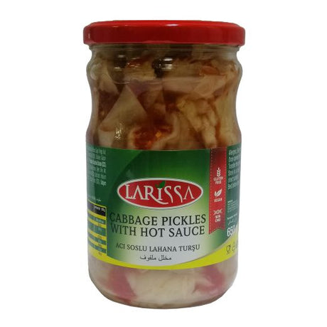 Larissa Pickles Sauerkraut With Hot Sauce /Acili Lahana (12x660CC)