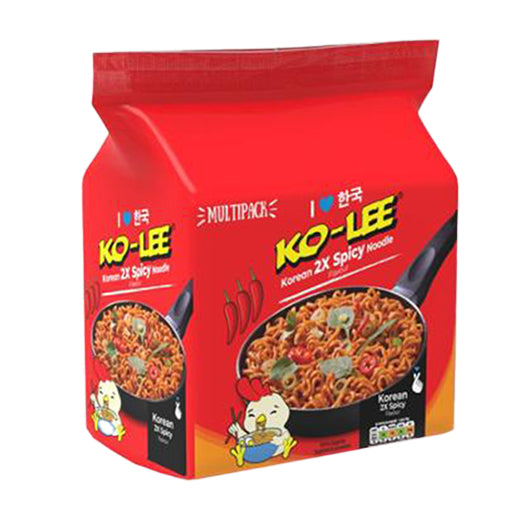 Ko-Lee Korean 2 X Spicy 4 Pack Instant Noodle (4X70GR) x 6