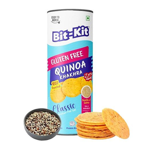 Bitkit Quinoa Classic Coin Khakhra Jar 100G