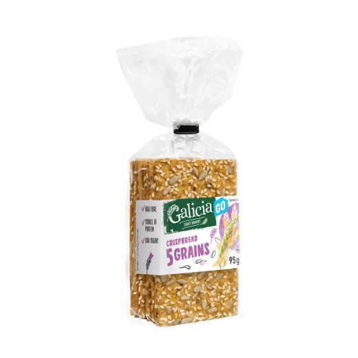 Galicia Crispbread With 5 Wholemeal Grains (95GR) x 12