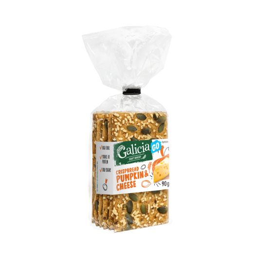 Galicia Crispbread Pumpkin & Cheese 90Gr (90GR) x 12