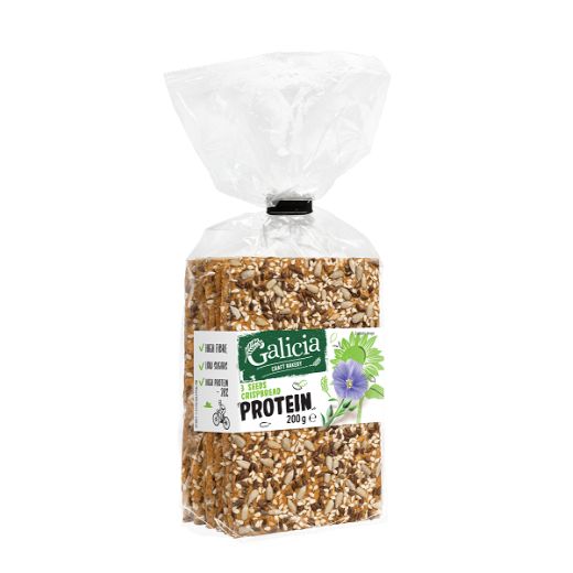 Galicia Crispbread With 3 Seeds Bio 200Gr (200GR) x 8