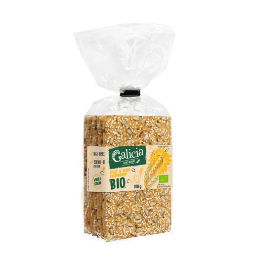 Galicia Crispbread Spelt & Seeds (200GR) x 8