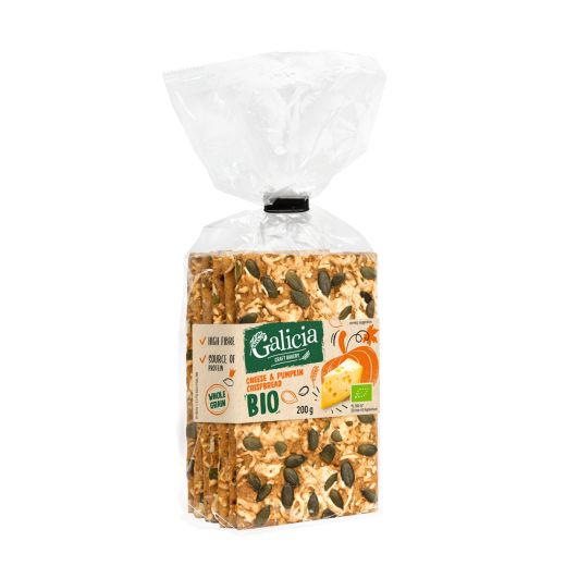 Galicia Crispbread Pumpkin & Cheese 200Gr (200GR) x 8