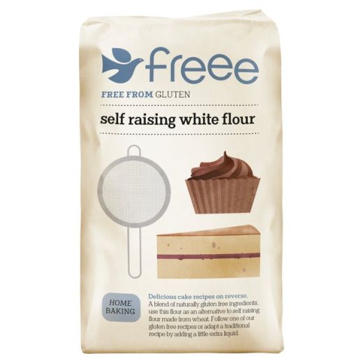 Doves Farm Freee Self Raising White Flour 1 Kg (1KG) x 5