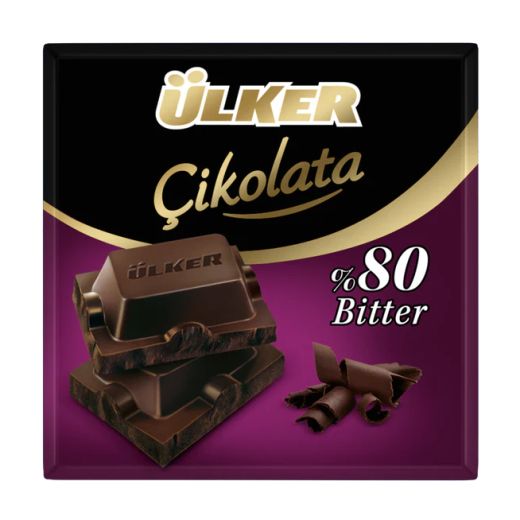 Ulker Dark Chocloate 80% Cocoa (Bitter) (6x60GRX6)