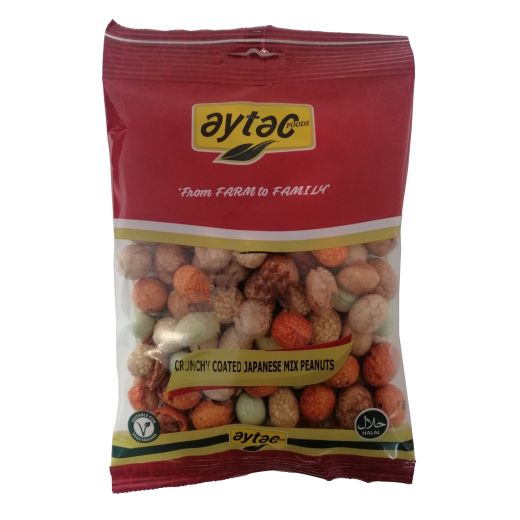 Aytac Crunchy Coated Japanese Mix Peanuts  (12x130GR)