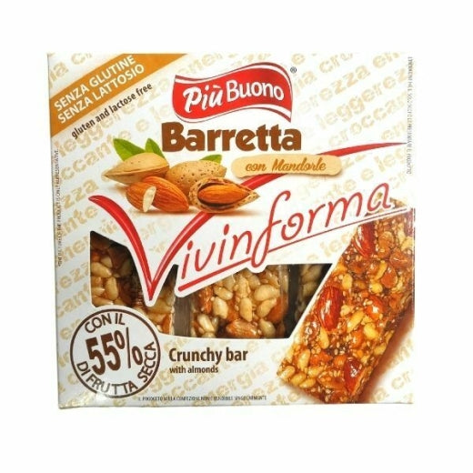 Piu Buono Vivinforma Almond Bars (12x3X30GR)