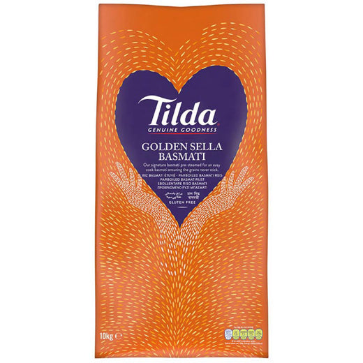 Tilda Golden Sella Basmati Rice [Orange Bag] (10KG) x 1