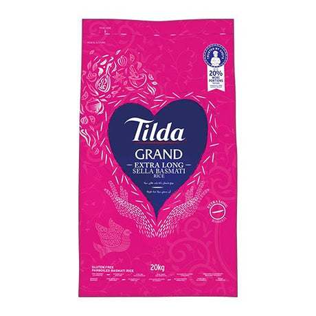 Tilda Grand Extra Long Basmati Sella Rice (1x20KG)