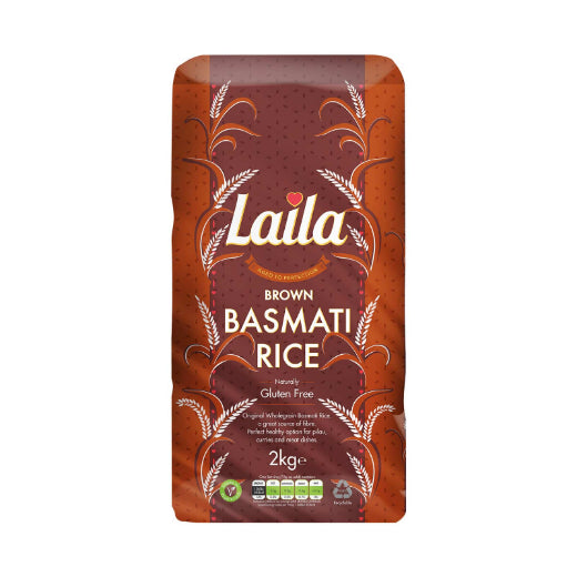 Laila Brown Basmati Rice (6x2KG)