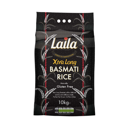 Laila Xtra Long Grain Basmati Rice (1x10KG)