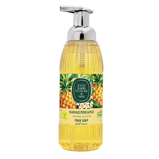 E.Sabri Foam Soap Natural Olive Oil Hawaii Pineapple (500ML) x 12