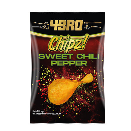 4Bro Chipz! Sweet Chili Pepper 125Gr (125GR) x 10