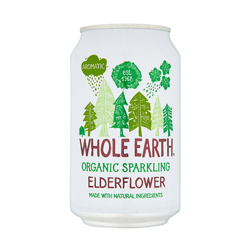 Whole Earth Org Sparkling Elderflower (330ML) x 24