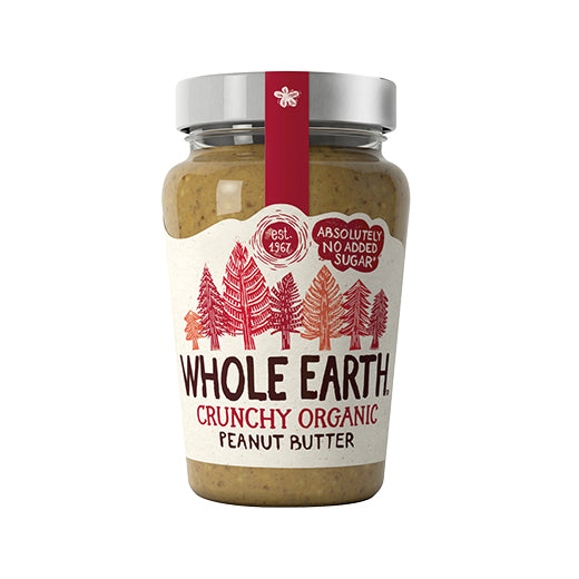 Whole Earth Organic Peanut Butter Crunchy (340GR) x 6