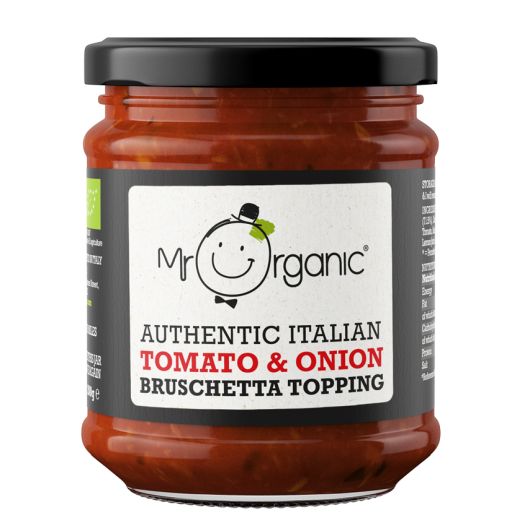 Mr Organic Italian Tomato Red Onion Bruschetta Topping (200GR) x 6