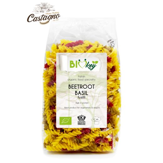 Biokey Org. Durum Wheat Pasta Beetroot And Basil (500GR) x 12