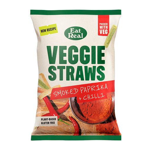 [15] Eat Real Veggie Straws Smoked Paprika & Chilli (110GR) x 10