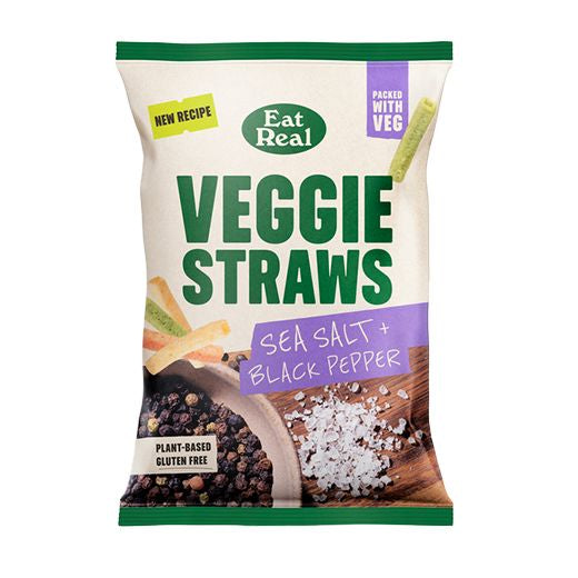 [16] Eat Real Veggie Straws Seal Salt Black Pepper (110GR) x 10