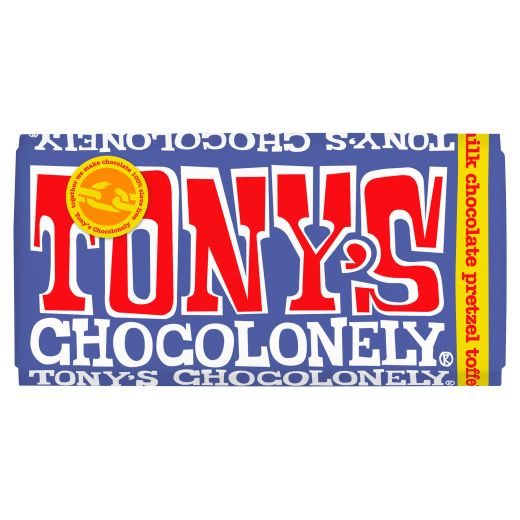 Tony'S - Dark Milk Choc, Pretzel Toffee (15X180G)(20329) (180 GR) x 15