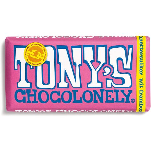 Tony'S - White Choc, Raspberry & Popping Candy (20318) (180GR) x 15