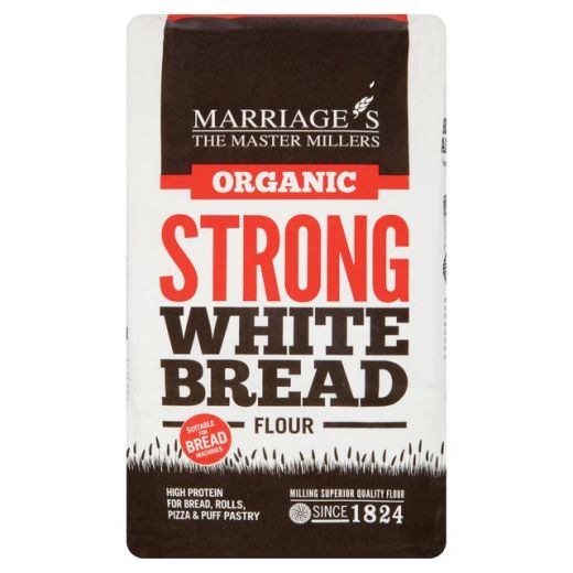 Whm Marriage'S Organic Strong White Bread Flour (1KG) x 6