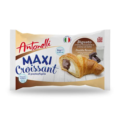 Antonelli Maxi Croissant Cacao And Milk Cream (16x80GR)