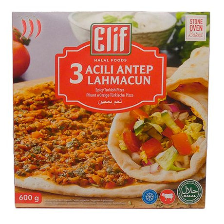 Elif 3 Antep Acili Lahmacun Hot (16x600GR)