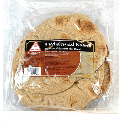 Sounas Wholemeal Naan (25x5 PCS)