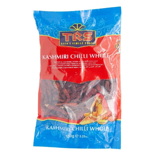 TRS Chillies Whole (Kashmiri) (8x150G)