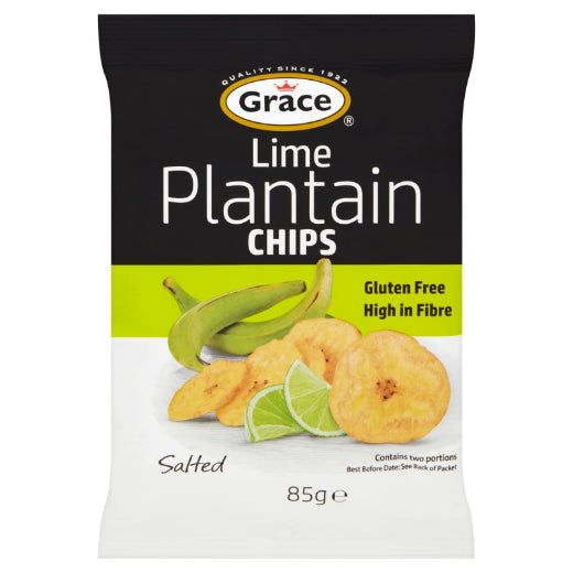 Grace Plantain Chips Lime (9x85G)