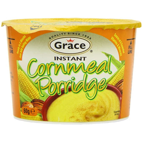 Grace Instant Cornmeal Porridge Uk (12x60G)