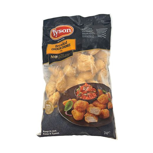 Tyson Breaded Chicken Chunks 20G 1Kg