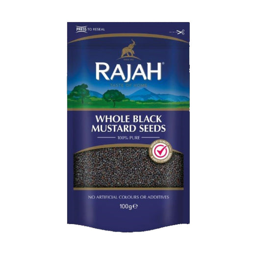 Rajah Whole Black Mustard Seeds (10x100G)